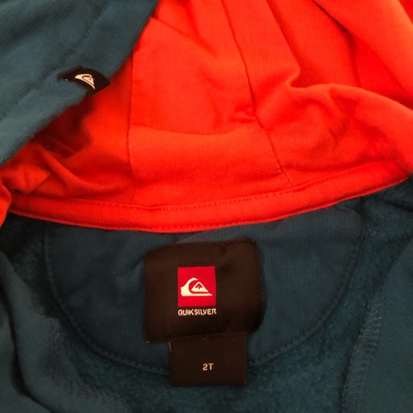 Boys Quicksilver Zip Up Hoodie Sweatshirt size 2T - Picture 5 of 7